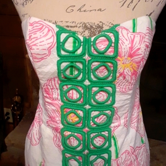 Lilly Pulitzer strapless Angela dress - Picture 2 of 7